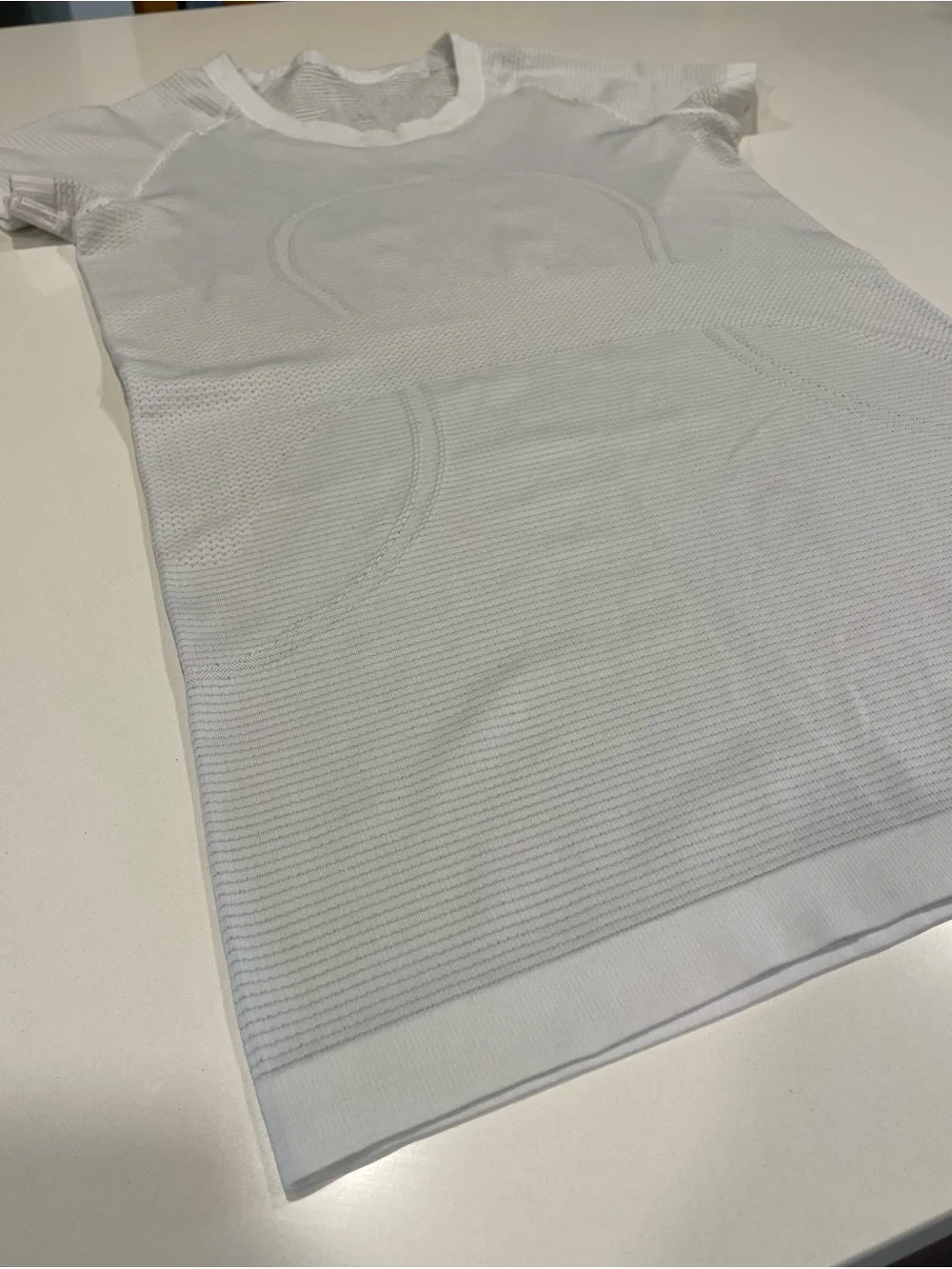 Lululemon Swiftly Tech Short Sleeve Crew - Heathered White